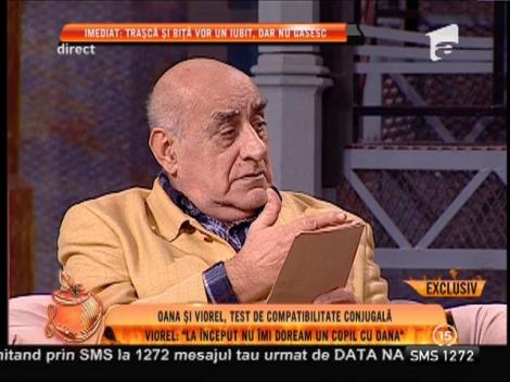 Viorel Lis: ”Nu îmi doresc un copil, dar acum nu am ce să fac decât să o ajut pe Oana”