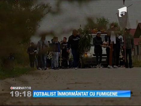 Fotbalistul de la Rapid mort într-un accident rutier, înmormântat cu fumigene