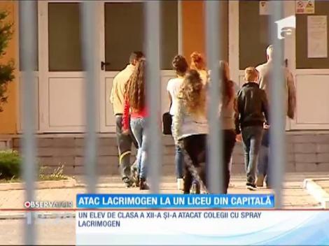 UPDATE / Elevi intoxicaţi cu spray lacrimogen, într-un liceu din Capitală