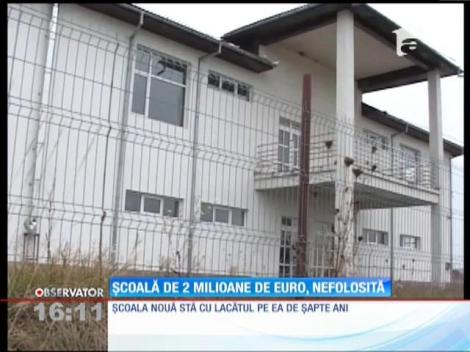 Școală nouă de 2 milioane de euro, nefolosită