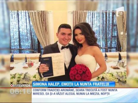 Simona  Halep, emoţii la nunta fratelui