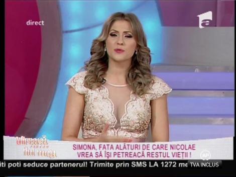Nicolae consideră că Simona este femeia vieţii lui!