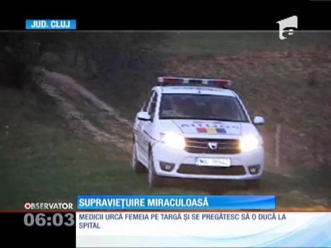 Bătrână dispărută din judeţul Cluj a fost găsită teafără, după două zile de căutări