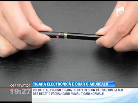 Ţigara electronică nu te ajută să renunţi la cea normală