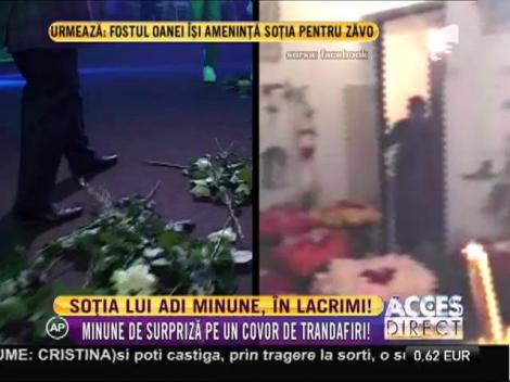Soţia lui Adrian Minune, în lacrimi!