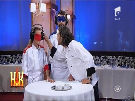 DEGUSTARE pe NEVĂZUTE! O nouă probă surpriză, pentru distracția juraților!