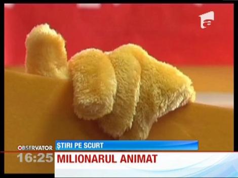Milionar costumat în personaj de desene animate pentru a-şi ridica premiul