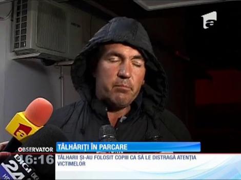 Tâlhăriţi în parcare