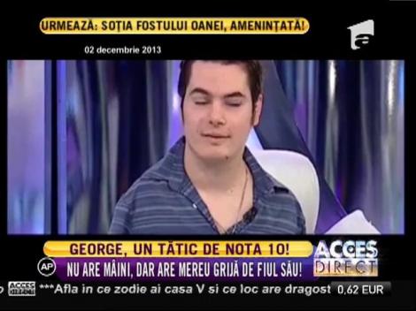 George Dennehy, un tătic de notă 10!