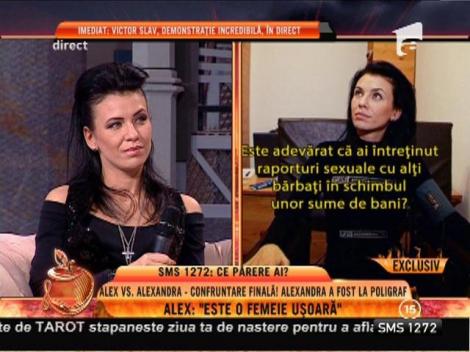 Rezultatul testului poligraf! Alexandra nu este o damă de companie!