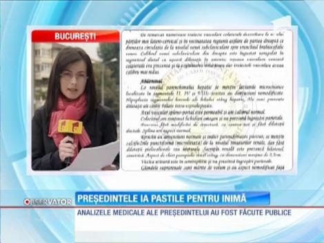 Analizele medicale ale lui Traian Băsescu au fost făcute publice