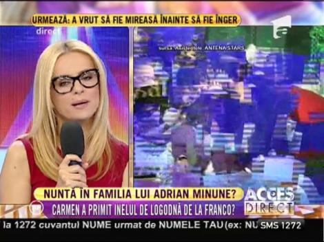 A primit inelul de logodnă! Carmen, fata cea mare a lui Adrian Minune, este în culmea fericirii!