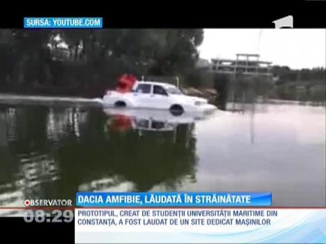 Dacia amfibie, lăudată în străinătate