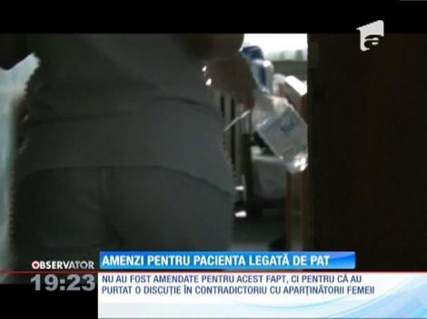 Amenzi pentru pacienta legată de pat