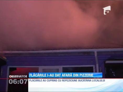 Pizzerie în flăcări