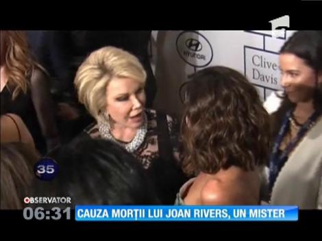 Cauza exactă a morţii comediantei Joan Rivers va rămâne un mister!