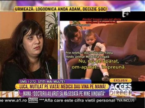 Reacţia medicilor în cazul lui Luca, băieţelul născut infirm!
