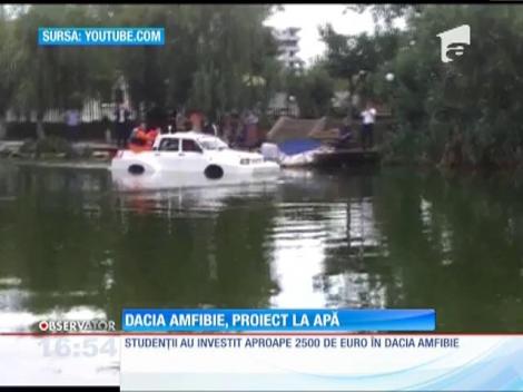 Dacia amfibie, proiect la apă