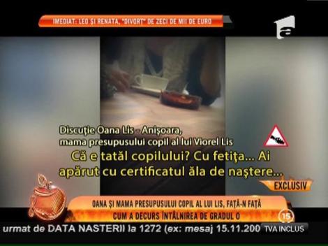 Oana şi mama presupusului copil al lui Lis, faţă-n faţă!