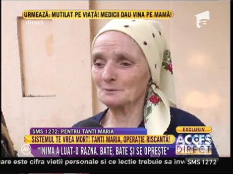 Maria Cociorvan, bătrâna ridicată de DNA, internată în spital: "Am căzut din picioare"
