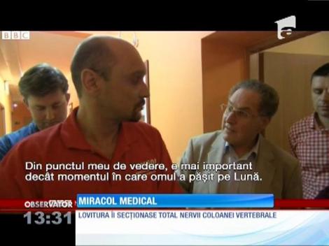 Un tratament revoluţionar l-a ajutat pe un bărbat paralizat să facă primi paşi