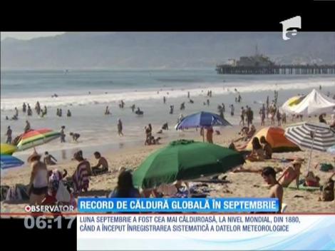 Record de căldură globală în Septembrie