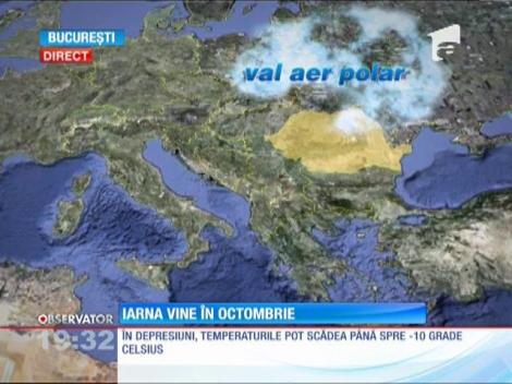 În weekend va ninge! Află unde!