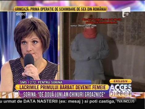 Sorina, primul transsexual din România: "Mi-a desigurat faţa cu sodă caustică!"