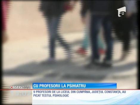 Profesorii de la o şcoală din judeţul Constanţa au picat testarea psihologică