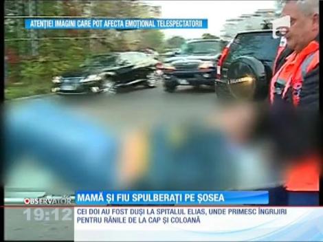O mamă şi fiul ei, spulberaţi de o mașină &icirc;n nordul Capitalei