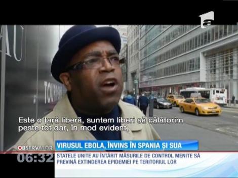 Virusul Ebola, învins în Spania şi SUA