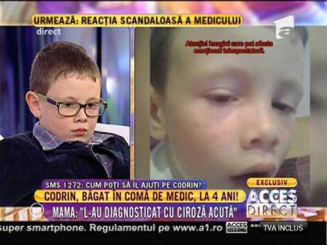 Cutremurător: Un băiețel, condamnat la suferință! E bolnav de CIROZĂ, iar la patru ani a intrat în comă, din cauza medicilor!