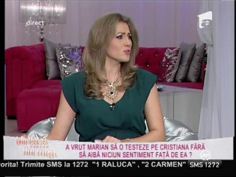Vârsta fragedă a Cristianei ar putea fi un obstacol pentru Marian!