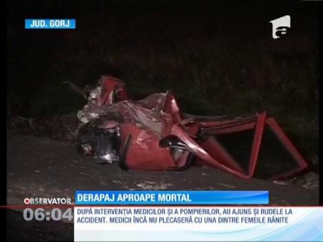 O asistentă medicală a provocat un accident rutier grav în Gorj