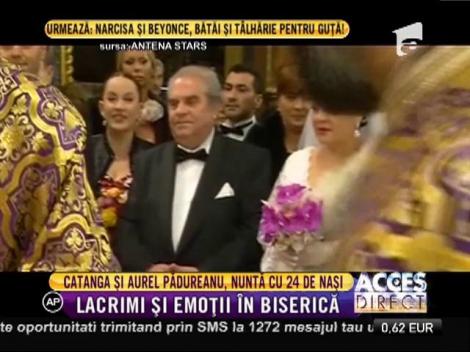 Cornelia Catanga și Aurel Pădureanu, nuntă cu 24 de nași!