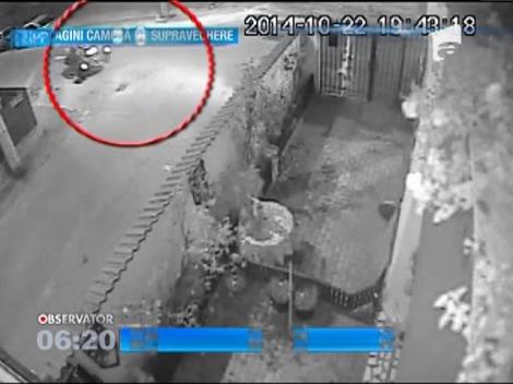 Impact frontal cu un zid de beton