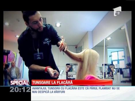 Special! Păr tuns cu bricheta