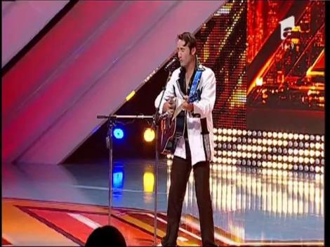 Elvis Presley - ”Love me tender”. Vezi aici cum cântă Valentin Mogoașe la X Factor