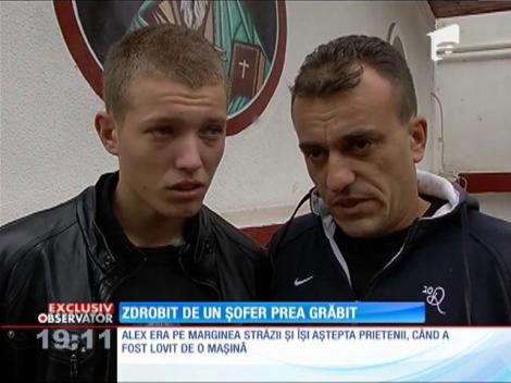 Tânăr zdrobit de un șofer prea grăbit