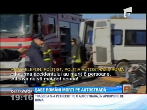 Șase români morți pe autostradă