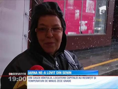 Iarna a lovit România din senin