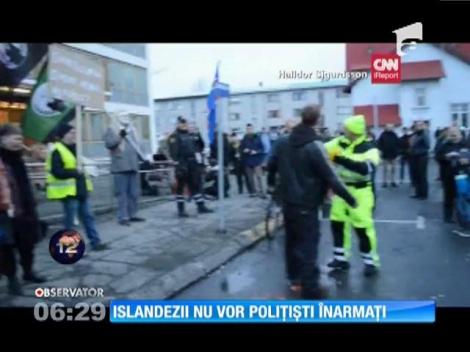 Islandezii nu vor polițiști înarmați