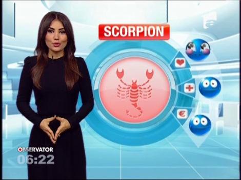 Scorpionii, o zi încărcată de evenimente frumoase! Sunt foarte fericiți! Previziunile zilei, cu Andreea Joița!