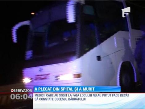 A plecat din spital și a ajuns sub roțile unui autobuz