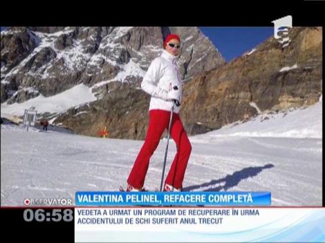 Valentina Pelinel a avut nevoie de zece luni de recuperare, după accidentul suferit la schi