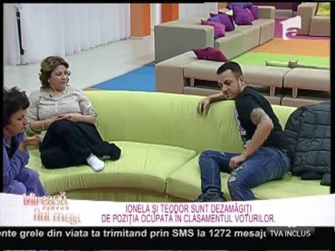 Ionela și Teodor, dezamăgiți de poziția ocupată în clasamentul voturilor