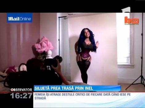 Femeia cu talie de 40 de centimetri