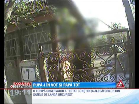 Oamenii de la sat își exercită dreptul la vot, în schimbul unei recompense