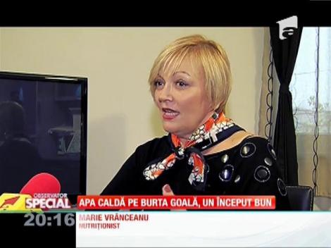 Apa caldă pe burta goală, un început bun