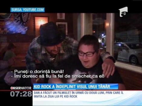 Kid Rock i-a îndeplinit un vis unui fan care suferă de sindromul Down
